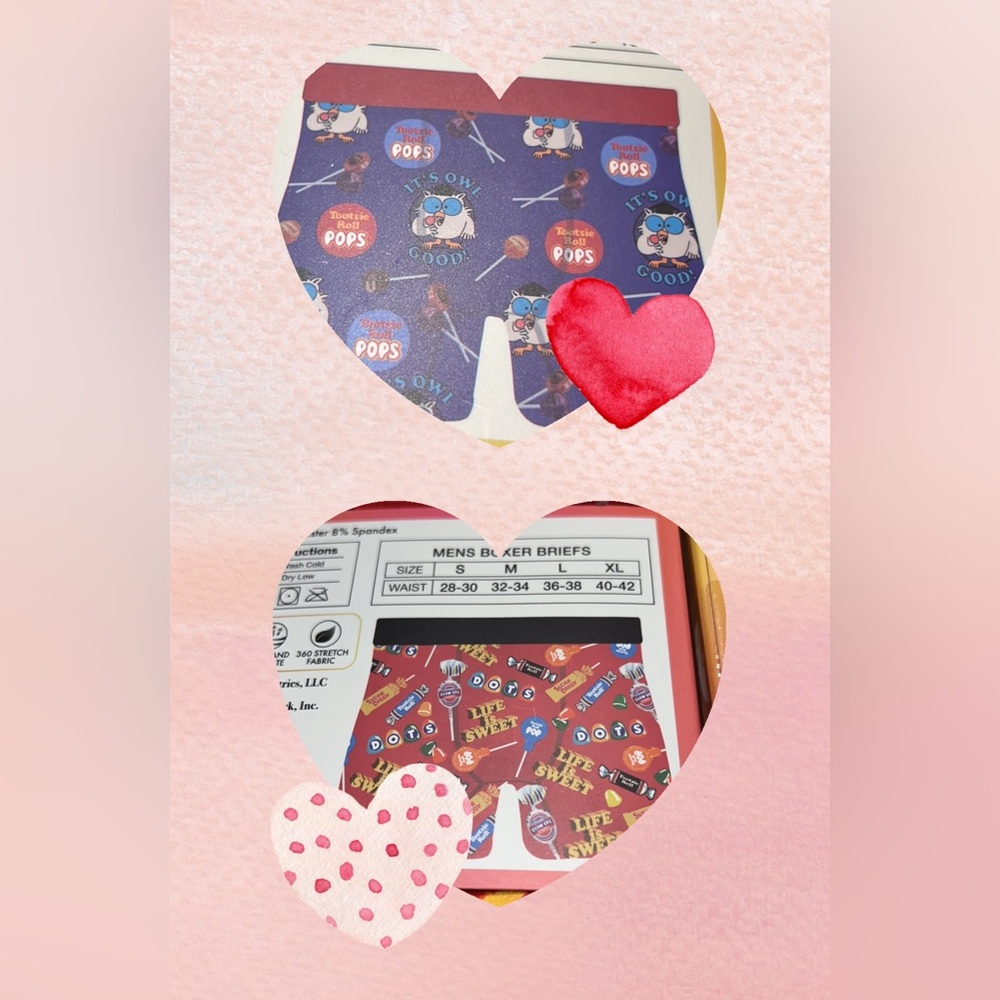 New Two Pair Tootsie Pops Men’s Large “It’s Owl Good” Life is Sweet Boxer Brief